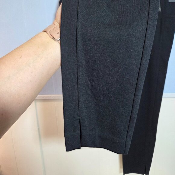 Gaiam Medium Black Pull On Skinny Leg Ponte Pant Leggings Pockets NWT - Picture 4 of 11